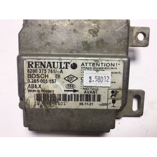 Renault Clio 2 Airbag Beyni 0285001157 8200375761 