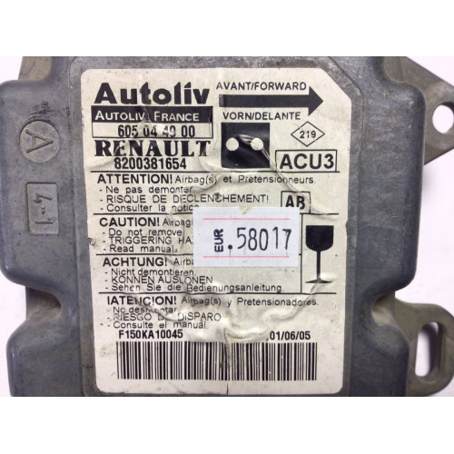 Renault Megane Airbag Beyni 605044900 8200381654