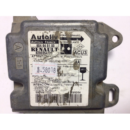 Renault Kangoo Airbag Beyni 604649100 8200354723