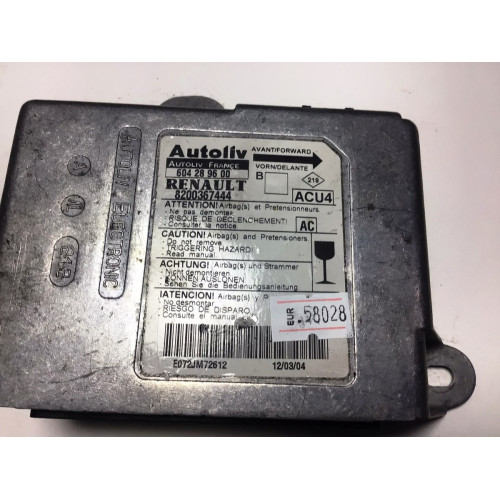 Renault Megane 2 Airbag Beyni 8200367444 604289600
