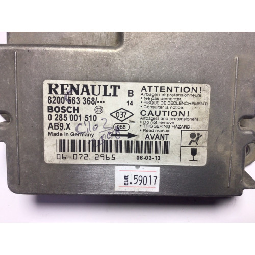 Renault Clio 3 Airbag Beyni 0285001510 8200563368