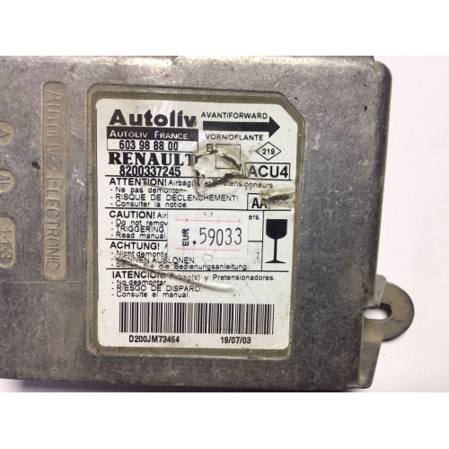Renault Megane Airbag Beyni 603988800 8200337245