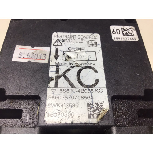 Ford Fiesta Airbag Beyni 6S6T14B056KC 5WK43586
