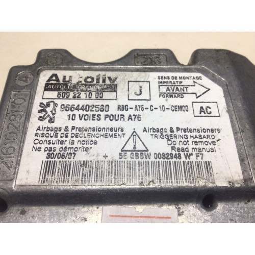 Peugeot 207 Airbag Beyni 609221000 9664402580