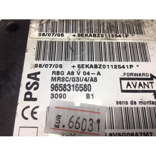Citroen C3 Airbag Beyni 9658316580