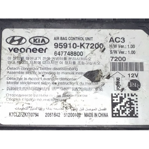 Hyundai İ10 Airbag Beyni 95910-K7200 647748800