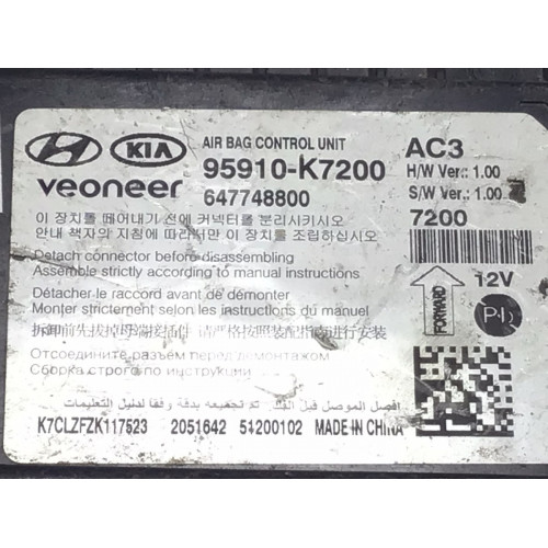Hyundai İ10 Airbag Beyni 95910-K7200 647748800
