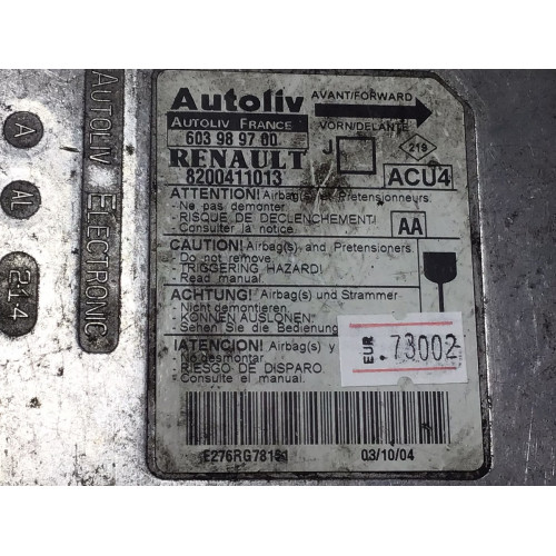 Renault Scenıc 2 Airbag Beyni 603989700 8200411013