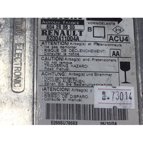Renault Megane Airbag Beyni 8200411004A 604289600
