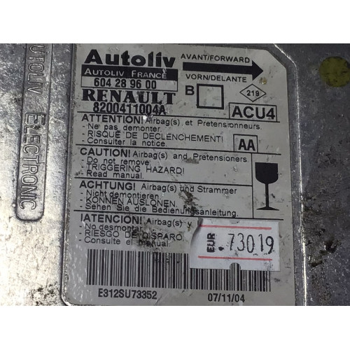 Renault Megane Airbag Beyni 8200411004A 604289600