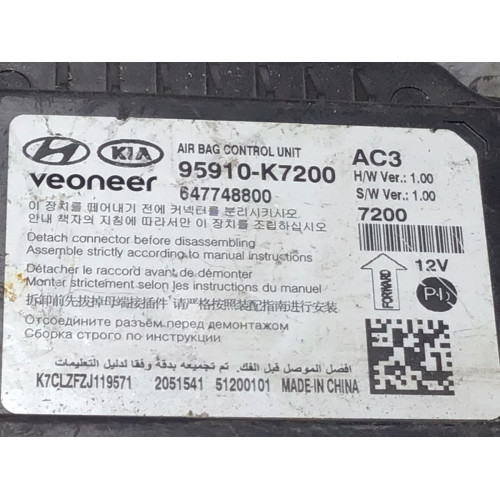 Hyundai İ10 Airbag Beyni 95910-K7200 647748800