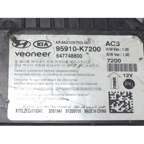 Hyundai İ10 Airbag Beyni 95910-K7200 647748800