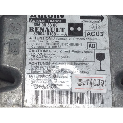 Renault Kangoo 2 Airbag Beyni 8200410188A 606083300