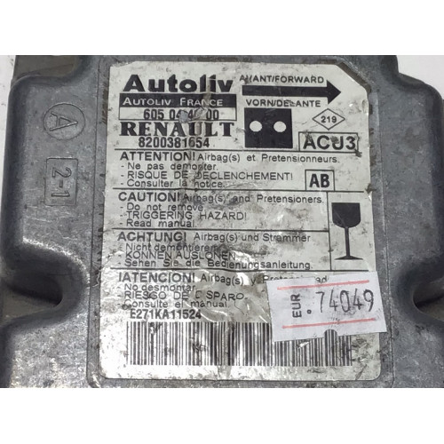 Renault Megane Airbag Beyni 605044900 8200381654