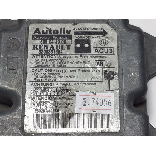 Renault Megane Airbag Beyni 605044900 8200381654