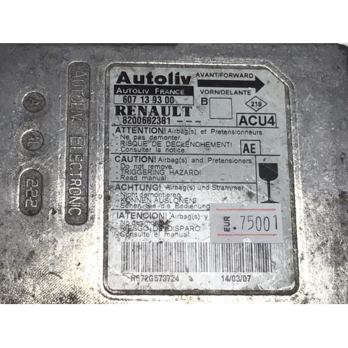 Renault Megane 2 Airbag Beyni 8200682381 607139300
