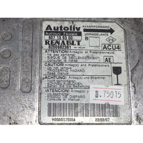 Renault Megane 2 Airbag Beyni 8200682381 607139300