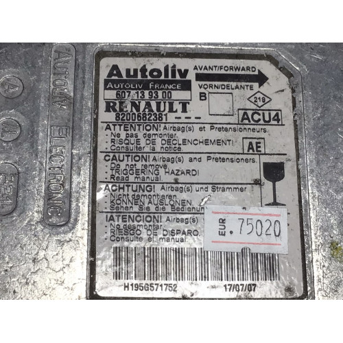 Renault Megane 2 Airbag Beyni 8200682381 607139300