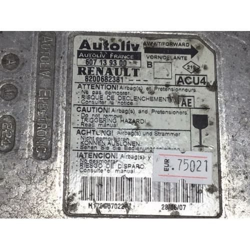 Renault Megane 2 Airbag Beyni 8200682381 607139300