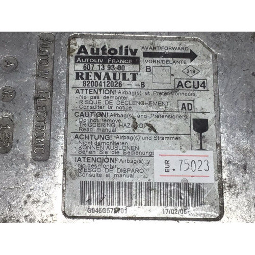Renault Laguna Megane Airbag Beyni 8200412026B 607139300