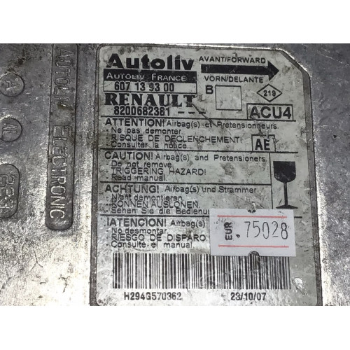 Renault Megane 2 Airbag Beyni 8200682381 607139300