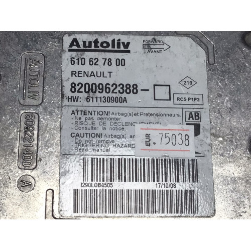 Renault Megane 2 Airbag Beyni 8200962388 610627800
