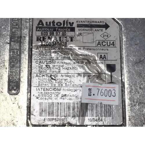 Renault Scenıc 2 Airbag Beyni 603989700 8200340431