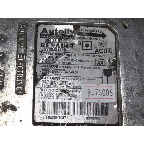 Renault Megane 2 Airbag Beyni 604289700 8200481128