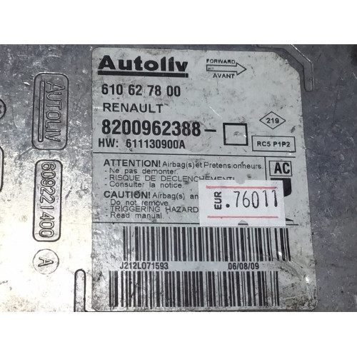 Renault Megane 2 Airbag Beyni 8200962388 610627800