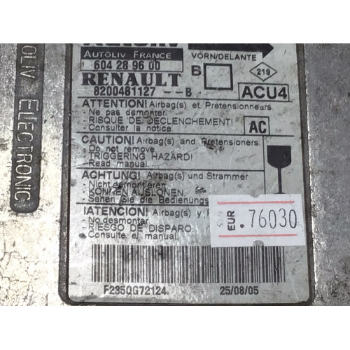 Renault Megane 2 Airbag Beyni 8200481127B 604289600