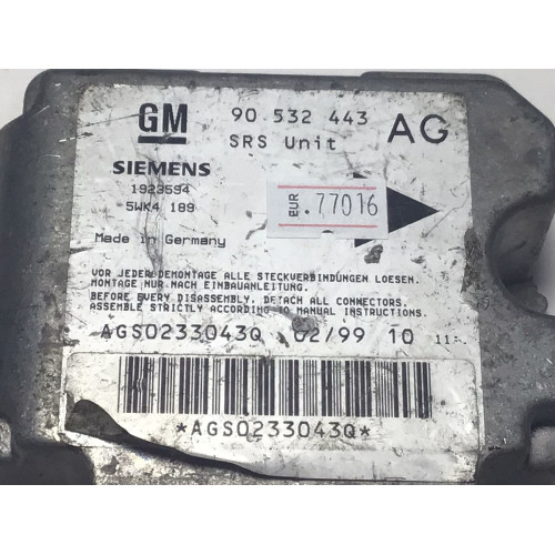 Opel Corsa B Airbag Beyni 90532443 5WK4189 AG