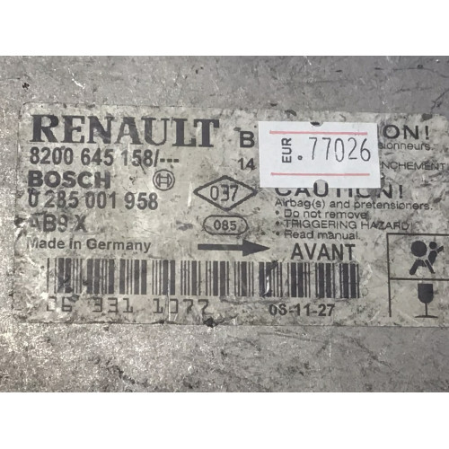 Renault Clio 3 Airbag Beyni 0285001958 8200645158