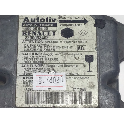 Renault Clio Symbol Kangoo Airbag Beyni 8200098402 600589600