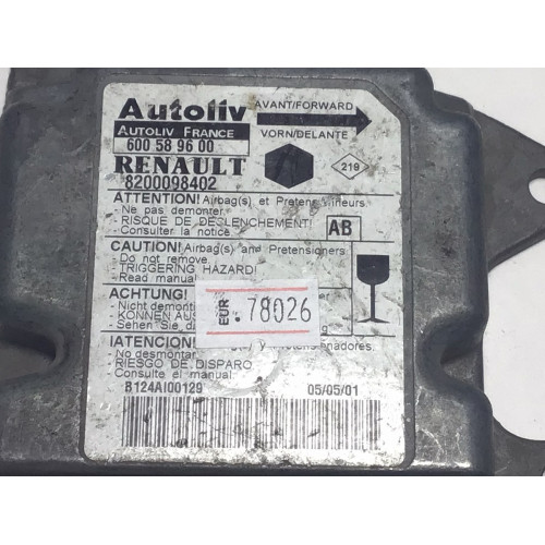Renault Clio Symbol Kangoo Airbag Beyni 8200098402 600589600