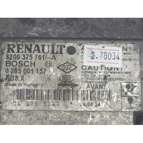 Renault Clio 2 Airbag Beyni 0285001157 8200375761 
