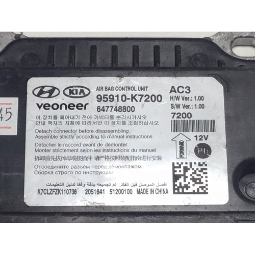Hyundai İ10 Airbag Beyni 95910-K7200 647748800