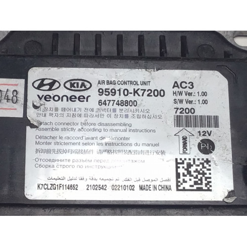 Hyundai İ10 Airbag Beyni 95910-K7200 647748800