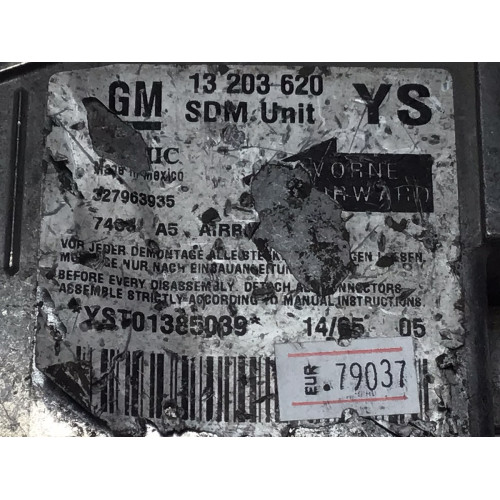 Opel Meriva Airbag Beyni 13203620 327963935