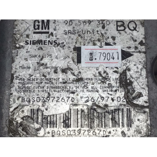 Opel Vectra B Airbag Beyni 90569340 5WK4175 BQ