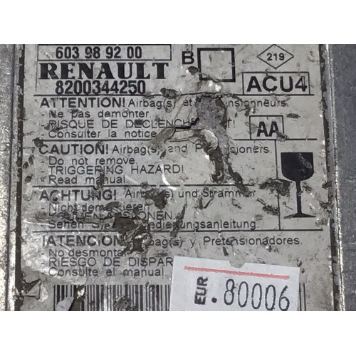 Renault Megane Airbag Beyni 603989200 8200344250
