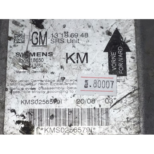Opel Vectra C Airbag Beyni 5WK43654 13186948