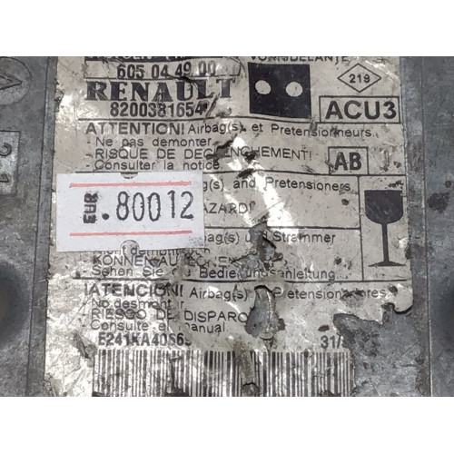 Renault Megane Airbag Beyni 605044900 8200381654