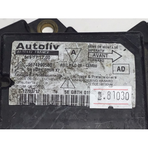 Citroen C5 Airbag Beyni 9674290580 619771200
