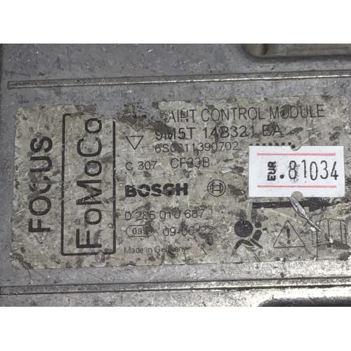 Ford Focus Airbag Beyni 9M5T-14B321-BA 0285010687
