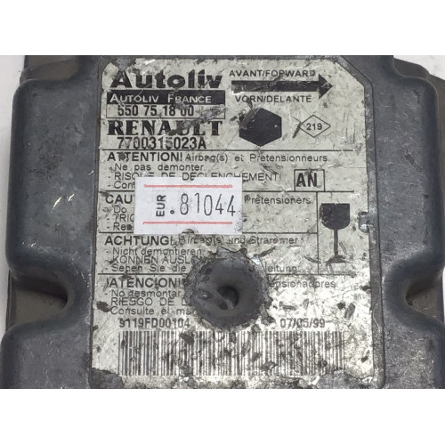 Renault Kangoo Airbag Beyni 7700315023A 550751800