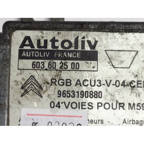 Peugeot Partner Citroen Berlingo Airbag Beyni 603602500 9653190880