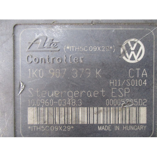Volkswagen Golf Audi A3 Seat Leon Skoda Octavia ABS Beyni 1K0907379K 10.0960-0348.3 1K0614517H 10.0206-0106.4