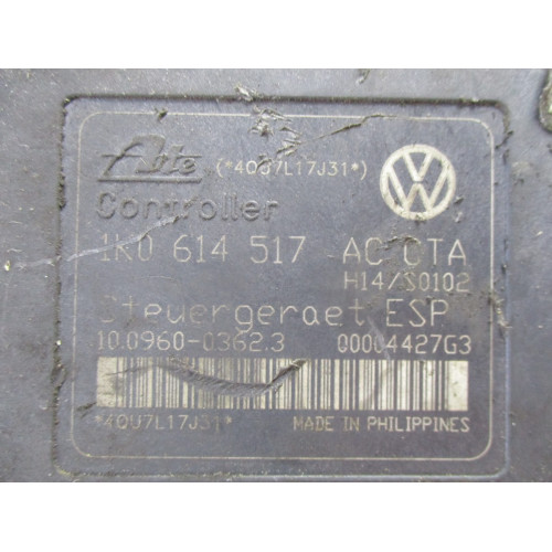 Volkswagen Golf Audi A3 Touran ABS Beyni 1K0614517AC 10.0960-0362.3 1K0614517AC 10.0206-0222.4