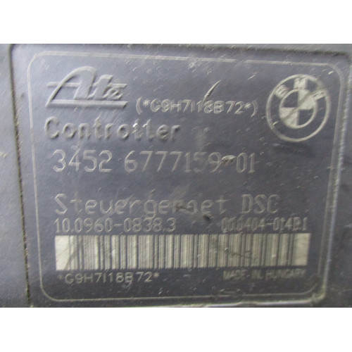 BMW E81 E87 E90 E91 ABS Beyni 34526777159-01 10.0960-0838.3 3451-6777158-01 10.0206-0344.4