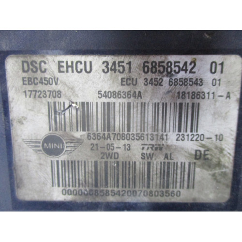Mini Cooper ABS Beyni 17723708 54086364A 3451685854201 18186311-A